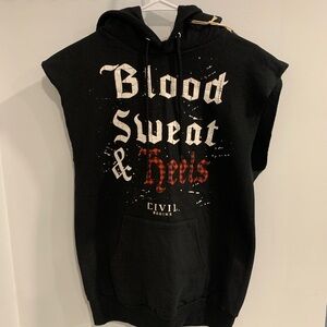 Civil Regime  Blood Sweat & Heels Black Hoodie
